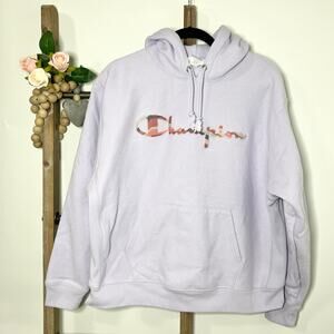 Champion‎ Long Sleeve Hoodie Light Purple Sweatshirt Size 1X